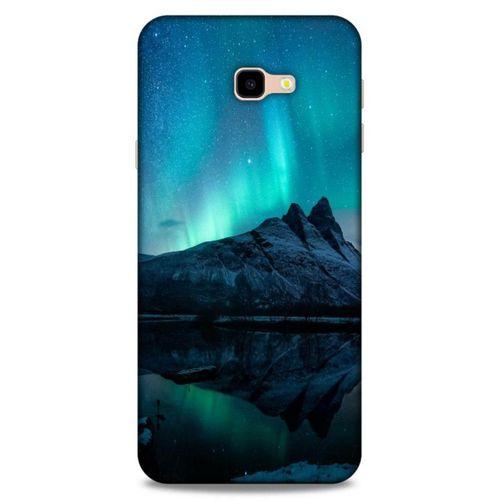 Lopard Samsung Galaxy J4 Plus Uyumlu Kılıf Gece'S (35) Fit Design Kılıf Kuzey Işıkları