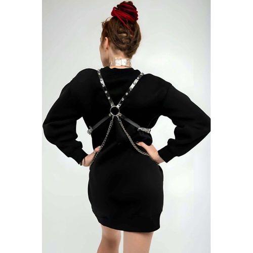 Şık - Şeffaf Kemer Ve Choker Takım - Brf826