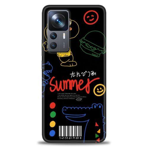 Xiaomi Mi 12T Pro Kılıf HD Baskılı Kılıf - Summer + Tam Ekran Koruyucu