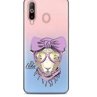 Zoologix (53) Samsung Galaxy A60 Şeffaf Kılıf Silikon Desenli