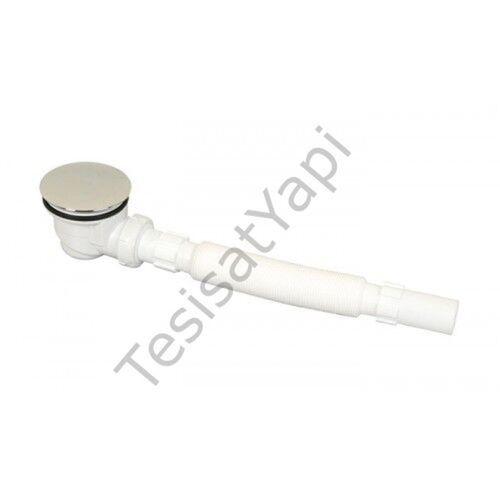 Plastik Duş Troblem Körüklü Krom Tapa Q90 / 115 mm