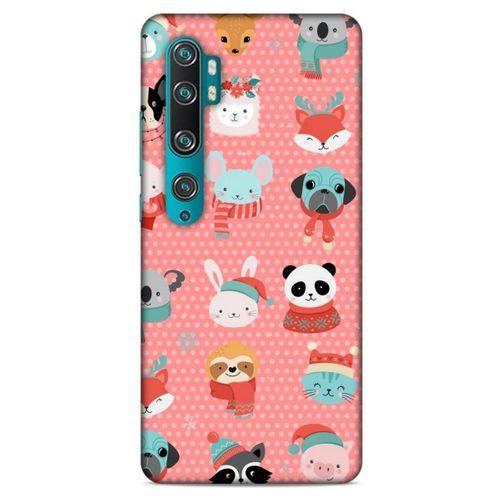 Animax Noel Sevimli Hayvanlar Xiaomi Mi Note 10 Kılıf Desenli Silikon