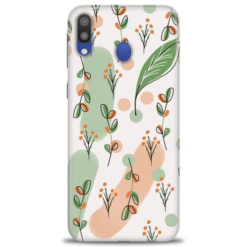 Samsung Galaxy A10S Kılıf HD Baskılı Kılıf - Flower Pattern + Tam Ekran Koruyucu