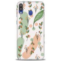Samsung Galaxy A10S Kılıf HD Baskılı Kılıf - Flower Pattern + Tam Ekran Koruyucu