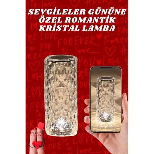 Sevgililer Günü İçin Hediye Kristal Lamba Sevgiliye Hediye Usb Şarjlı Gece Lambası