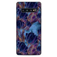 Samsung Galaxy S10 Uyumlu Kılıf Mavi Delisi (49) Ultra Silikon Kılıf Lale