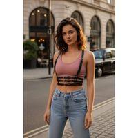 Siyah Kadın Kemer Çoklu Tokalı Vücut Aksesuarı - Brf178