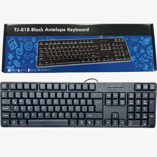 Q Usb Siyah Standart Klavye TJ-818