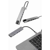 Çevirici Dönüştürücü Adaptör Macbook 3 In 1 Type-c To Hdmı Usb 3.0