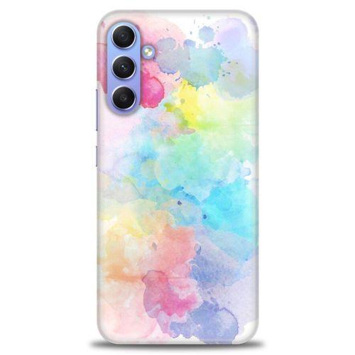 Samsung Galaxy A24 Kılıf HD Baskılı Kılıf - Renk Paleti + Tam Ekran Koruyucu