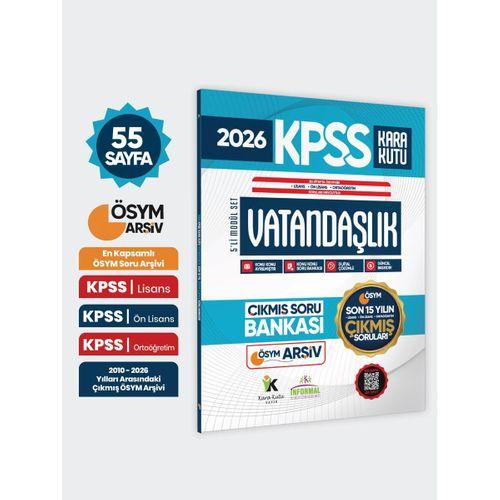 2026 FULLKPSS Lisans-Önlisans-Ortaöğretim Vatandaşlık Kara Kutu ÖSYM Çıkmış Soru Bankası Son 15 Yıl