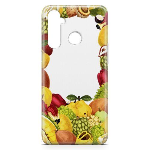 Realme 5 Pro Kılıf Ananas Armut Meyve Arka Kapak Koruma Desenli Full Koruyucu