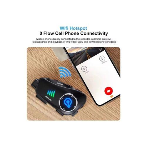 Q28 2x 2 Eşleşmeli Motosiklet Kask Bluetooth Kulaklık 1080p Kamera Su Geçirmez Intercom
