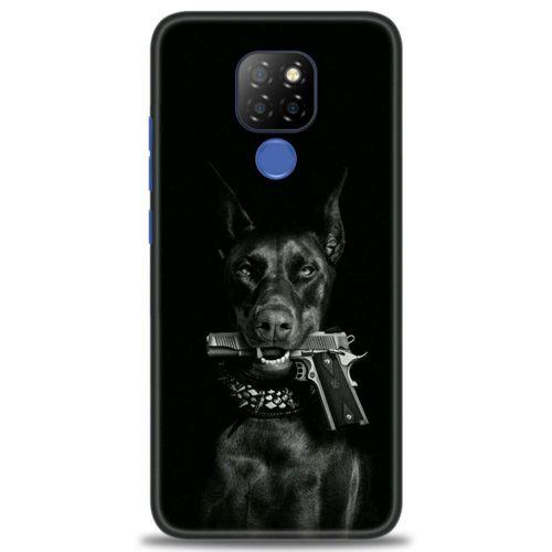 General Mobile GM 20 Kılıf HD Baskılı Kılıf - Tabanca ve Köpek + Tam Ekran Koruyucu
