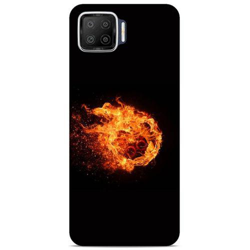 Lopard Oppo A73 Uyumlu Kılıf FireX (29) Arka Koruma Kılıfı Ateş Topu