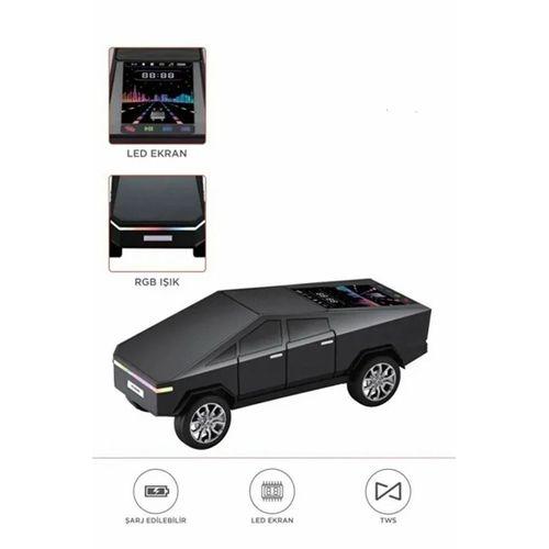 D68 Cyber Model Araba Tasarımlı Bluetooth Hoparlör 15w Güçlü Ses Rgb Led /tws/usb Siyah