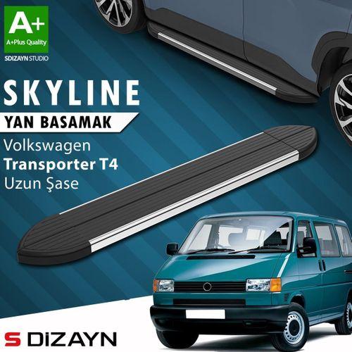 S-Dizayn VW Transporter T4 Uzun Şase Skyline Krom Yan Basamak 253 Cm 1995-2003 A+ Kalite