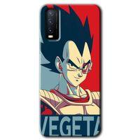 Potkal Hediye Fabrikası Vivo Y20s Kılıf HD Desen Baskılı Arka Kapak - Vegeta