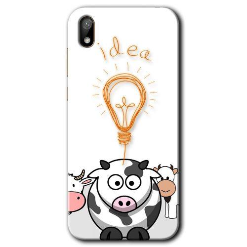 Huawei Y5 2019 Kılıf HD Desen Baskılı Arka Kapak - İdea Lamp + Kırılmaz Cam