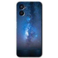 Oppo Reno 3 Kılıf Baskılı Kapak - Samanyolu +Tam Kaplayan Mat Seramik