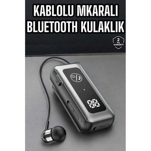 Kablolu Bluetooth Kulaklık Kulak İçi Stereo Mikrofonlu Dijital Göstergeli