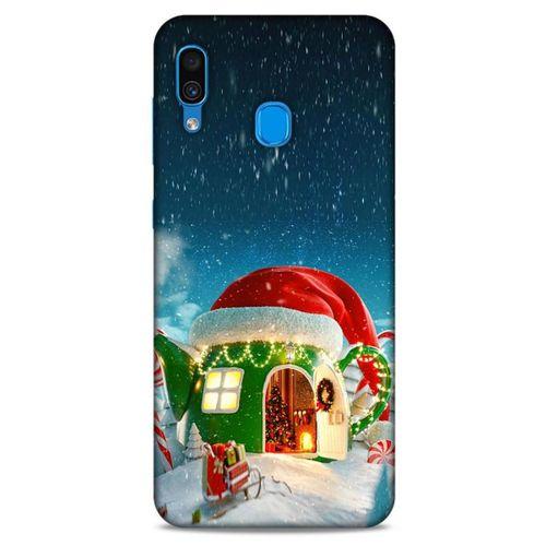Samsung Galaxy A30 Kılıf Snowix (2) Kabı Yeşil Kırmızı