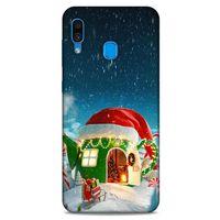 Samsung Galaxy A30 Kılıf Snowix (2) Kabı Yeşil Kırmızı
