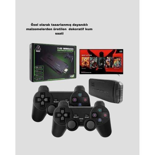 Kablosuz 4k Retro Atari Game Stick – 2 Kollu, 20000 Hazır Oyun