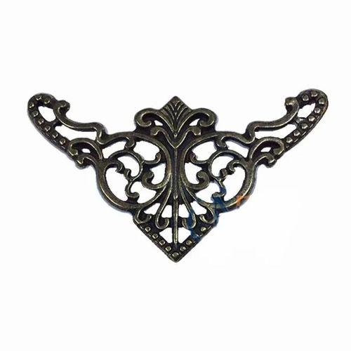 Dekoratif Köşe Süsü, Köşelik - Büyük, 31x55mm, Antik, 100 Adet