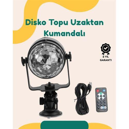 Müzik Ritmine Uyumlu 7 Modlu Renkli Disko Topu Işığı