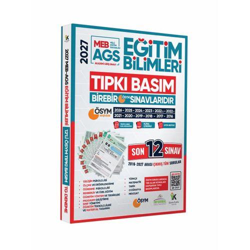 2027 MEB AGS EĞİTİM BİLİMLERİ ÖSYM Çıkmış Soru Tıpkı Basım Kitapçıkları 12li Deneme Paketi