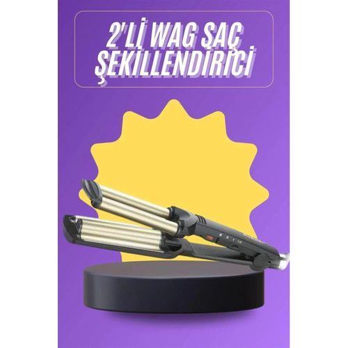 Profesyonel Seramik Kaplama Saç Şekillendirici Wag Maşa Isı Ayarlı