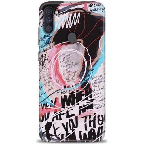 Samsung Galaxy M11 Kılıf HD Baskılı Kılıf - Yazılar + Tam Ekran Koruyucu