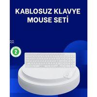 Ofis Ve Ev Kullanımı İçin Kablosuz Klavye Fare Seti - Ergonomik Ve Pratik