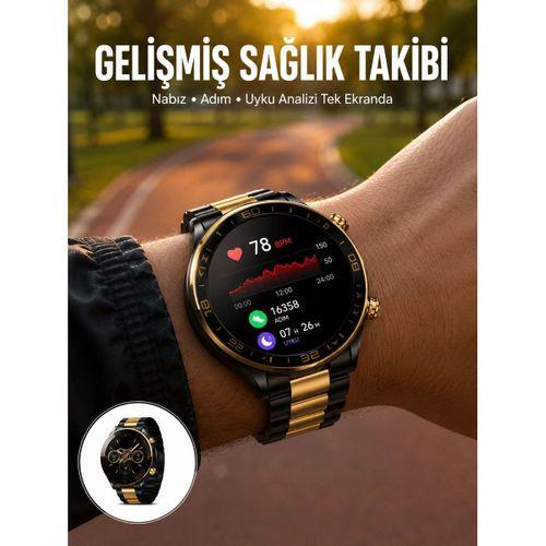 3 Bileklikli Amoled Akıllı Saat Bluetooth Çağrı Ve Sağlık Takipli Yeni Nesil