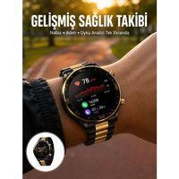 3 Bileklikli Amoled Akıllı Saat Bluetooth Çağrı Ve Sağlık Takipli Yeni Nesil