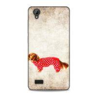 Vestel Venüs V5 Kılıf Köpek Kıyafetleri (30) Silicone Case Dacshund Pijama