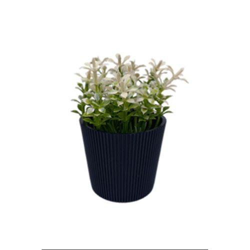 Çizgili Yuvarlak Saksı Çiçek Royaleks-5706