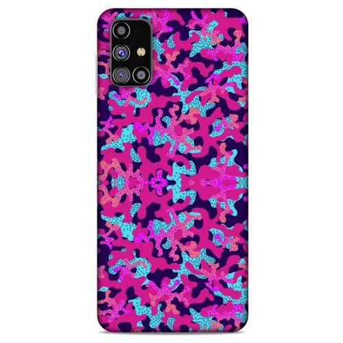 Samsung Galaxy M31s Uyumlu Kılıf Pembe Delisi (33) Hybrid Kılıf Kamuflaj