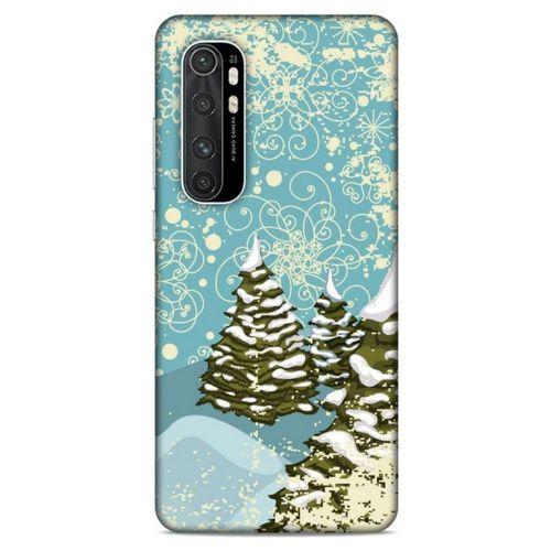 Xiaomi Mi Note 10 Lite Kılıf Snowix (29) Arka Koruma Kılıfı Yeşil Krem