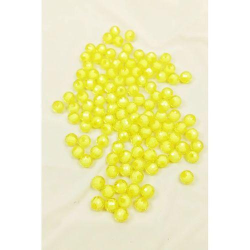 Dünya Boncuk İçten Boncuklu Bileklik Çanta Boncuğu 10 mm 50 gr Sarı - BNC464