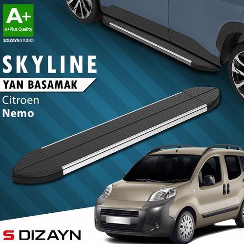 S-Dizayn Citroen Nemo Skyline Krom Yan Basamak 173 Cm 2008-2017 A+ Kalite