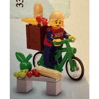 Lego Minifigür Red Shirt with 3 Silver Logos cty0119