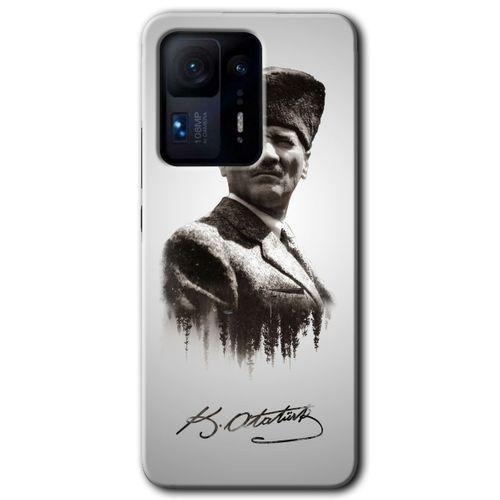 Xiaomi Mi Mix 4 HD Baskılı Kılıf + 9D Tam Ekran Koruyucu - Mustafa Kemal Atatürk