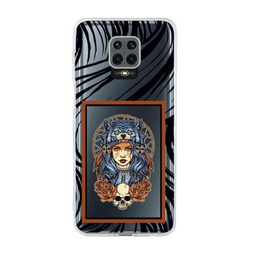 Xiaomi Redmi Note 9S Warrior Woman Premium Şeffaf Silikon Kılıf