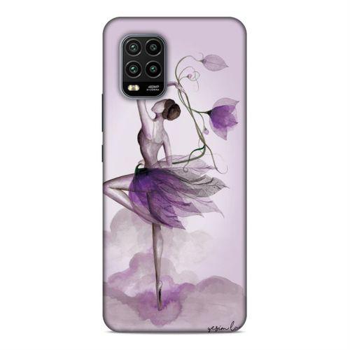 Xiaomi Mi 10 Lite Kılıf Cicekle Dans Arka Kapak Silikon Koruma Full Koruyucu