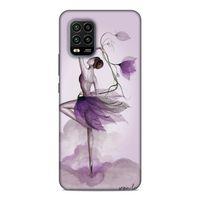 Xiaomi Mi 10 Lite Kılıf Cicekle Dans Arka Kapak Silikon Koruma Full Koruyucu