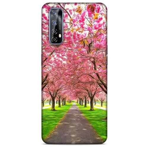 Lopard Huawei P Smart 2021 Uyumlu Kılıf Bahar (42) Rugged Armor Kılıf Pembe Ağaç