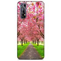 Lopard Huawei P Smart 2021 Uyumlu Kılıf Bahar (42) Rugged Armor Kılıf Pembe Ağaç