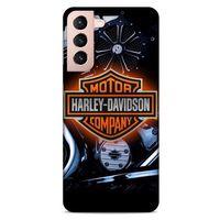 Samsung Galaxy S21 Uyumlu Kılıf Motorsiklet (13) Silikon Kap Harley Davidson